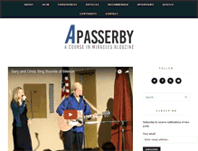 Tablet Screenshot of apasserby.com
